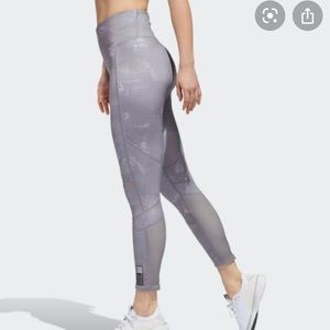 Adidas Sculpting 7/8 Tights in Color Marble Size L